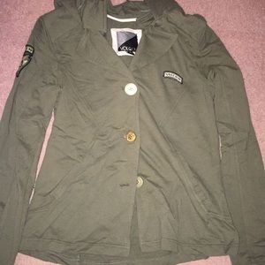 Volcom ladies size large military styled hoodie!